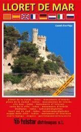 PLANO DE LLORET DE MAR EN CATALAN, CASTELLANO, ALEMÁN, FRANCÉS, INGLES, HOLANDÉS, ITALIANO Y RUSO