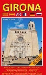 PLANO DE GIRONA EN CATALÁN, CASTELLANO, INGLÉS, FRANCÉS, ALEMÁN Y RUSO